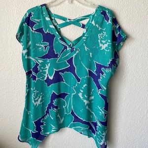 NWOT Lovely green sheer blouse